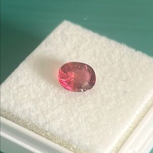 Rare Pink Tourmaline 7x5 mm Oval Faceted Gemstone